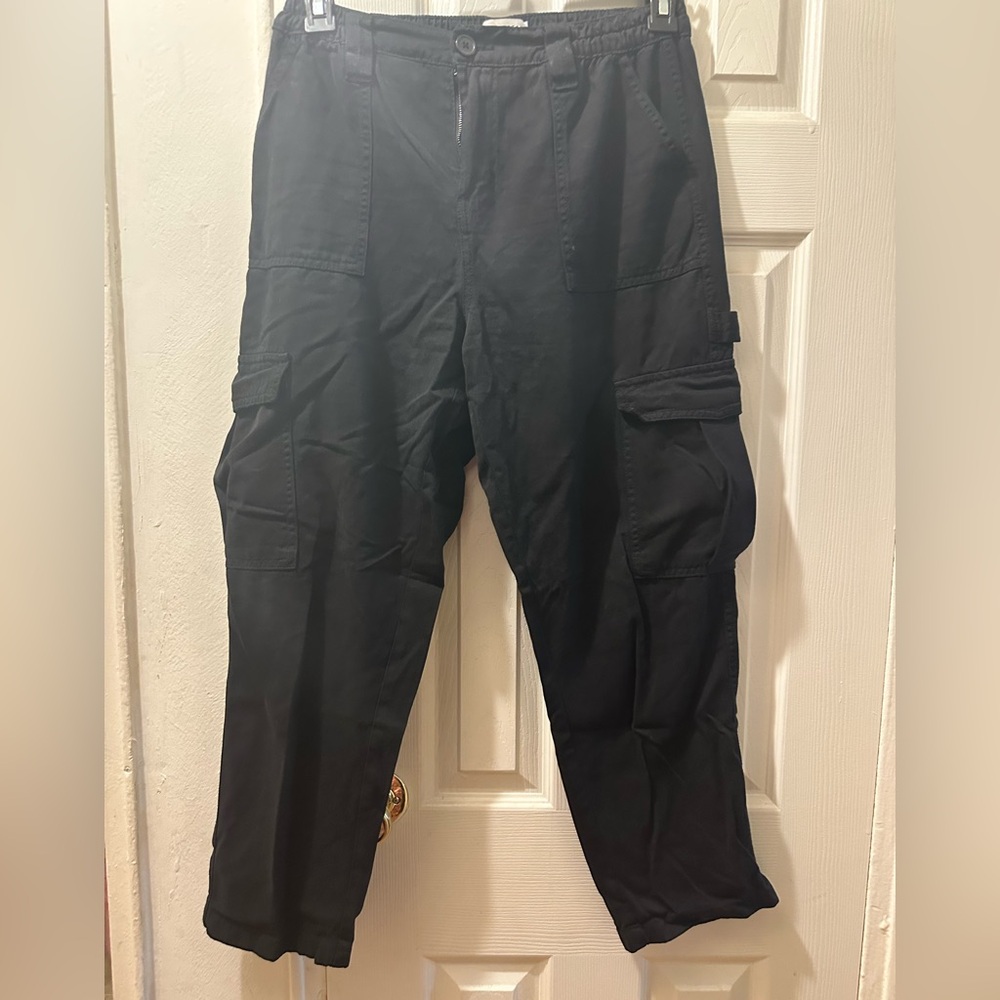 Aeropostale Black Straight Leg Pants Relaxed Fit